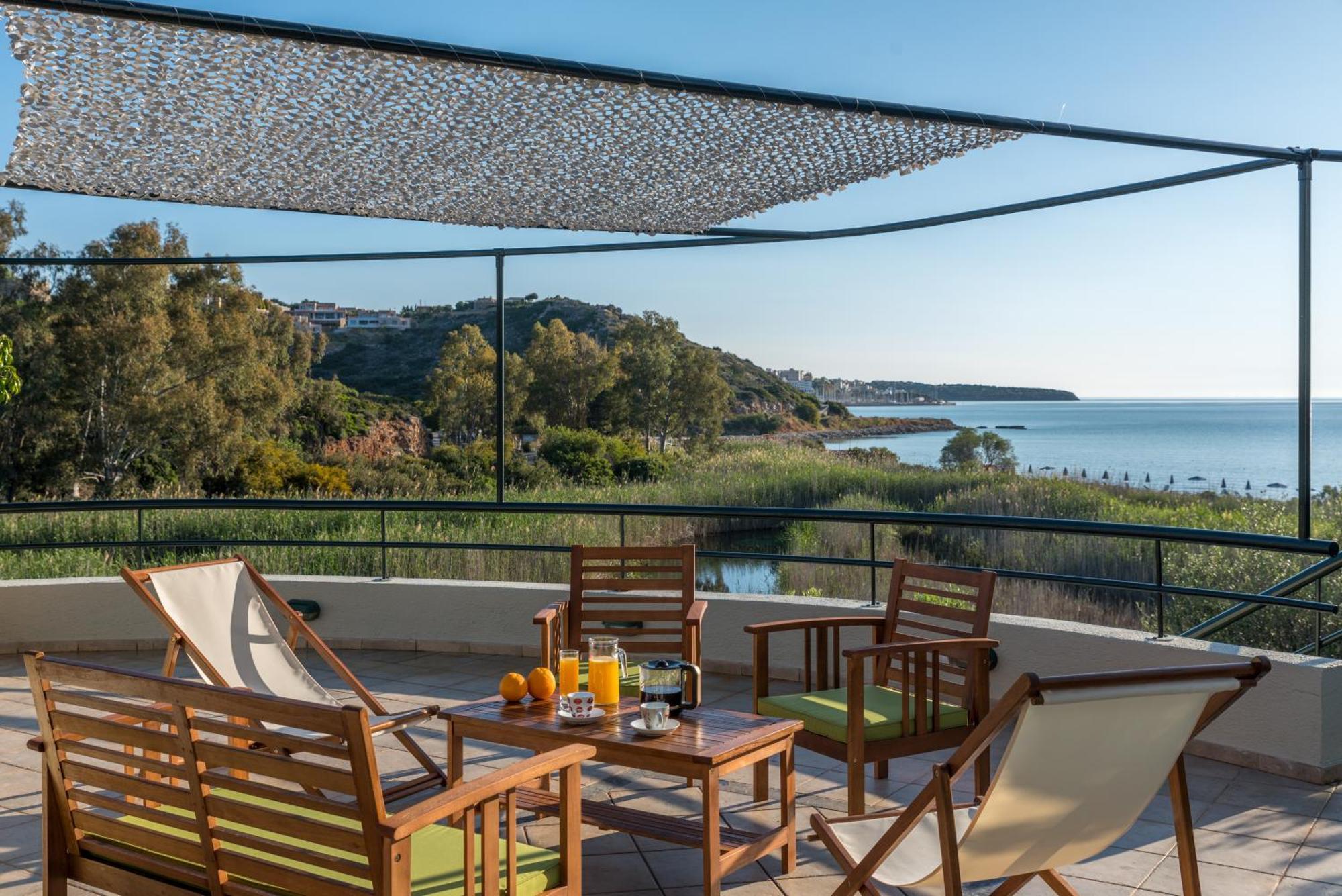 Coastal Dream Beachview Jacuzzi& Sauna Amoudara  Bagian luar foto
