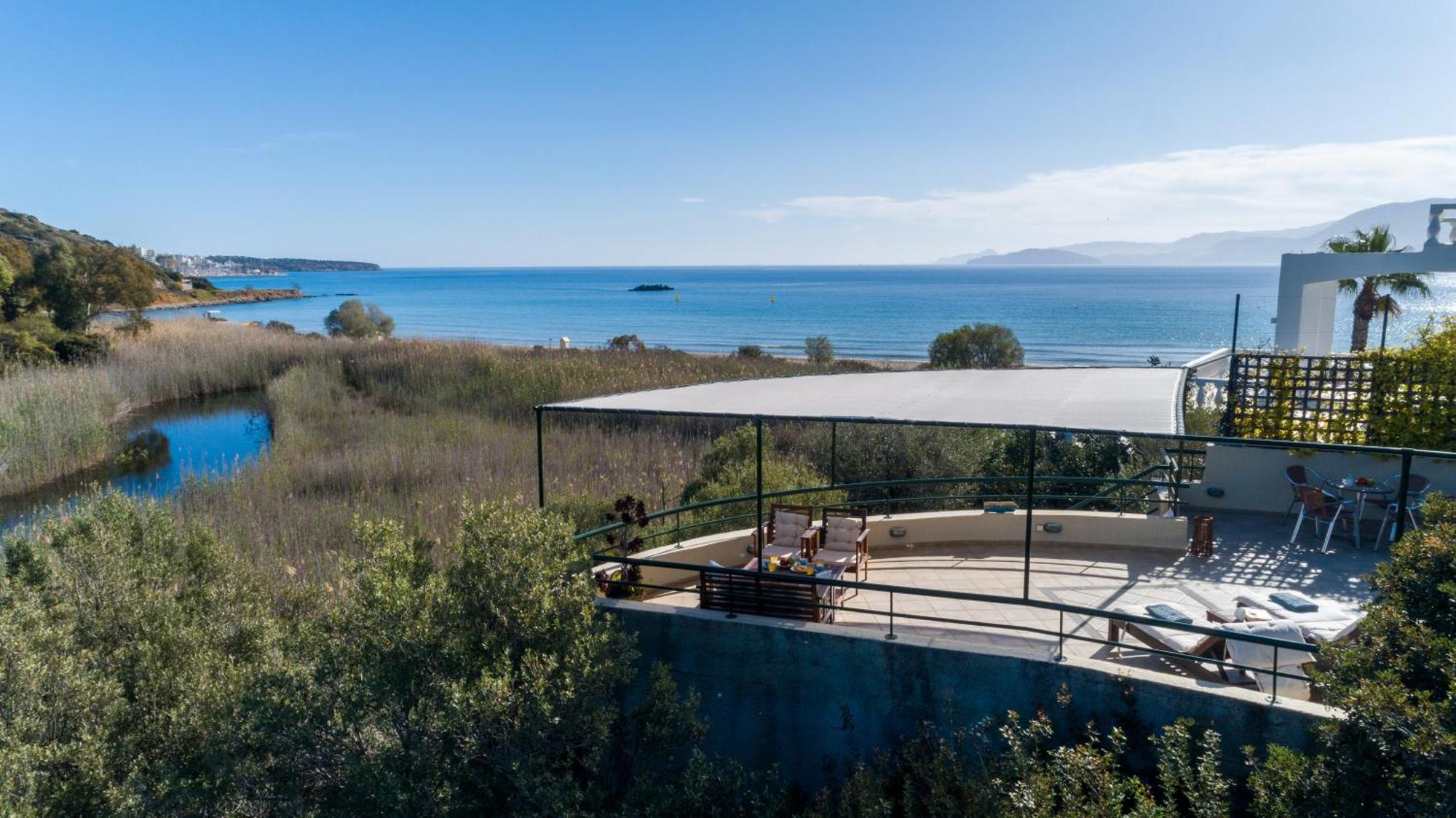 Coastal Dream Beachview Jacuzzi& Sauna Amoudara  Bagian luar foto