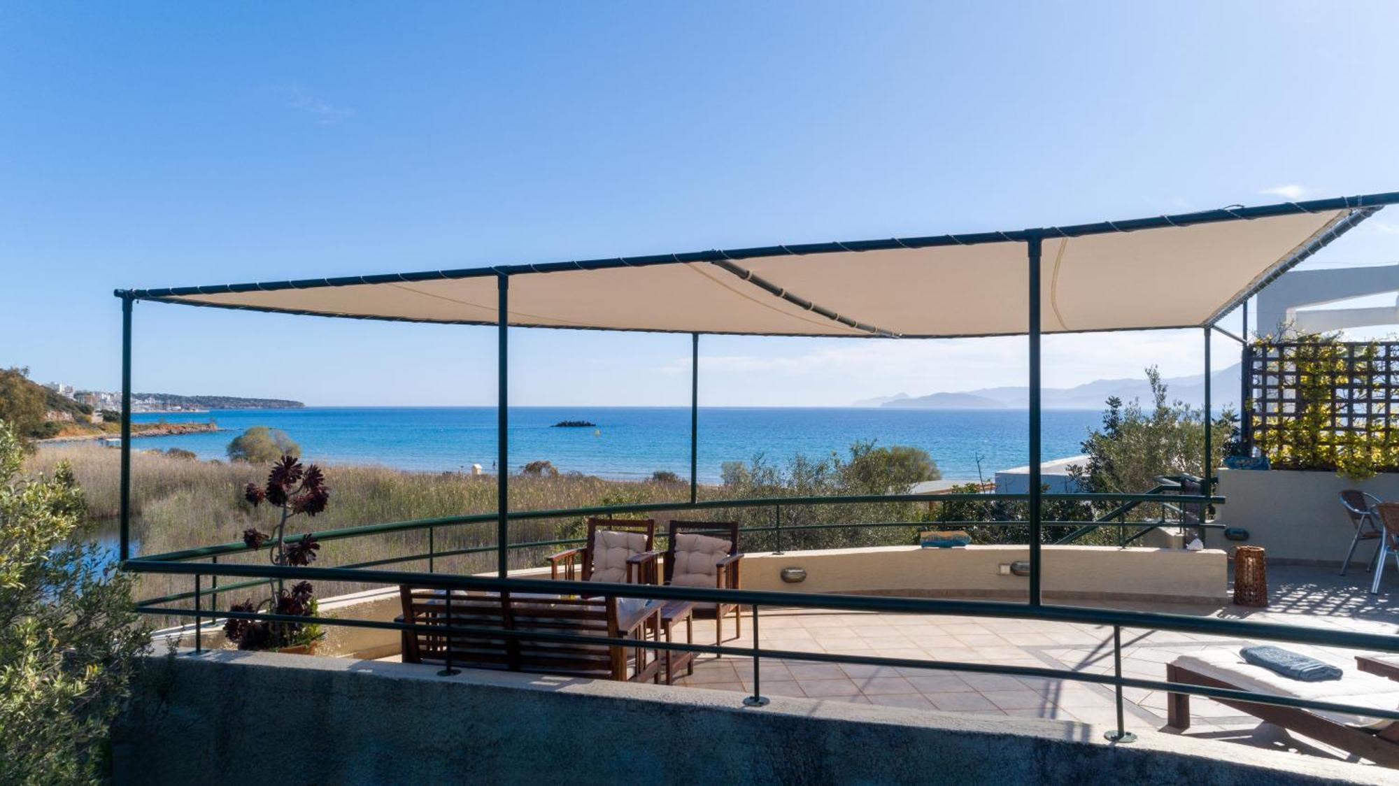 Coastal Dream Beachview Jacuzzi& Sauna Amoudara  Bagian luar foto