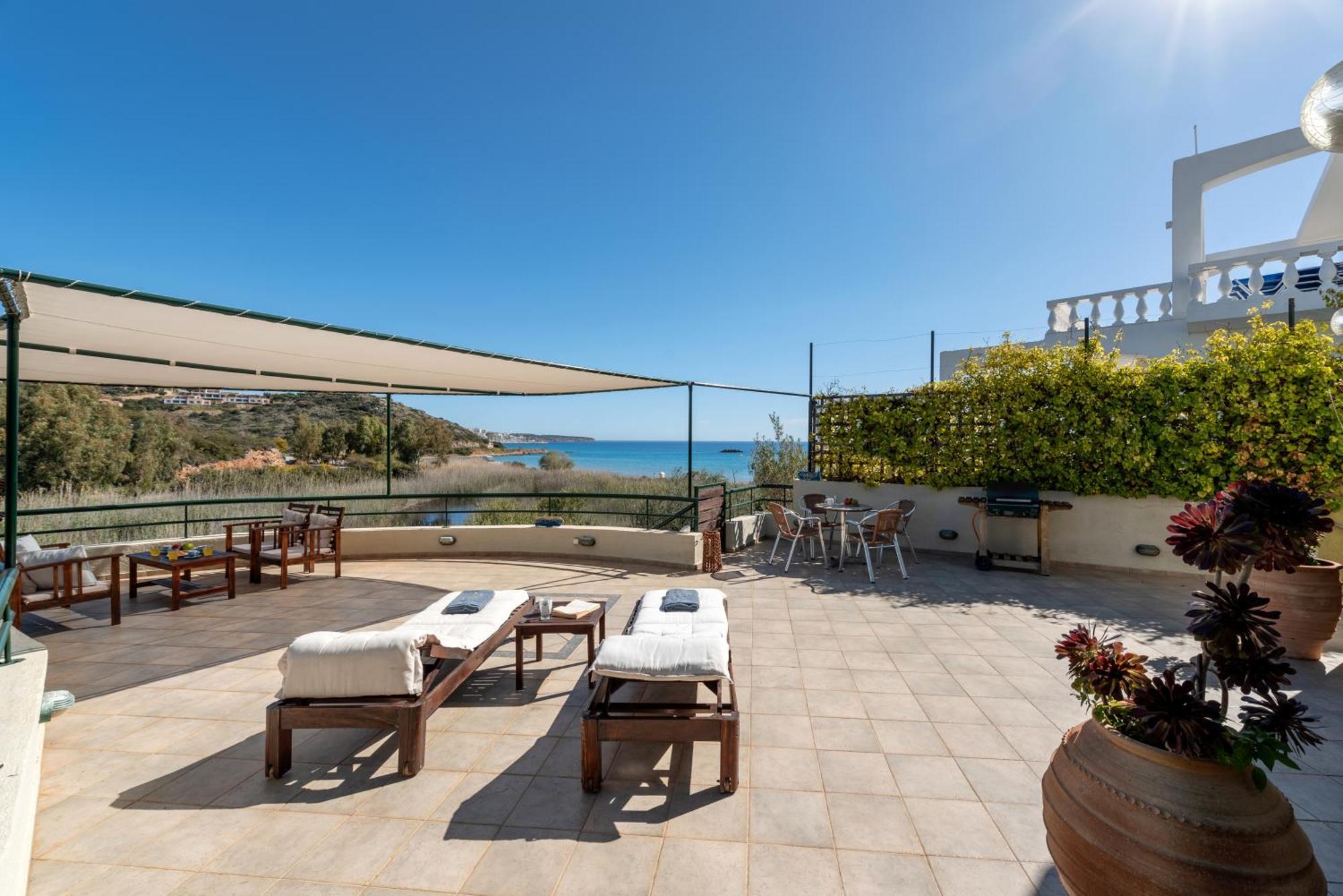 Coastal Dream Beachview Jacuzzi& Sauna Amoudara  Bagian luar foto